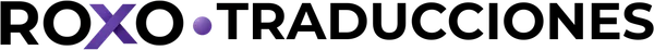 Logotipo de Roxo Traducciones
