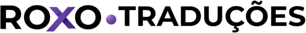 Logotipo da Roxo Traduções