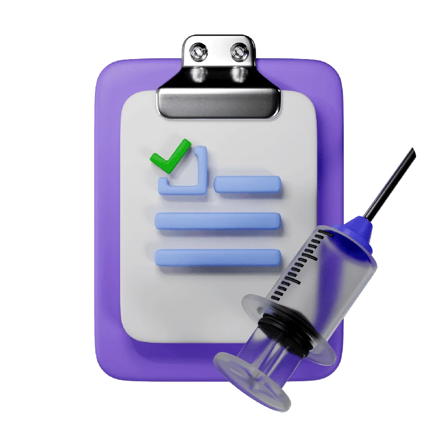Certified vaccination record translation example