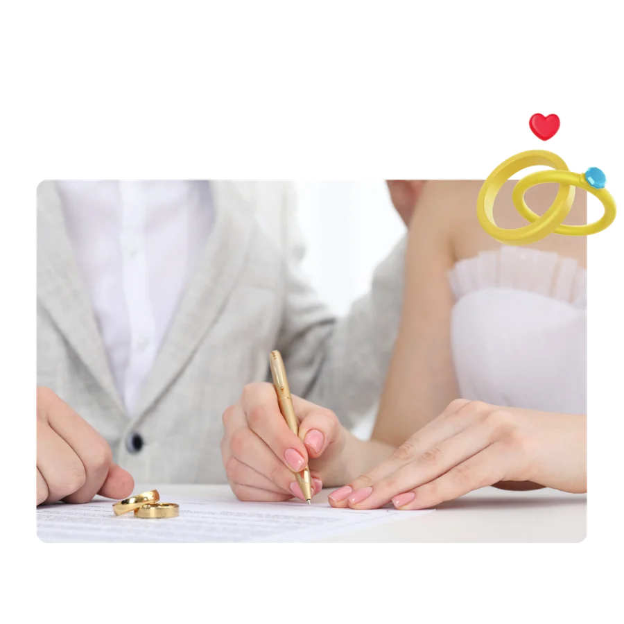 Certidão de casamento traduzida para imigração