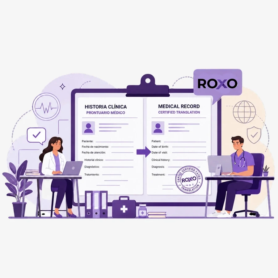 Traducción de historiales e informes médicos por un traductor certificado