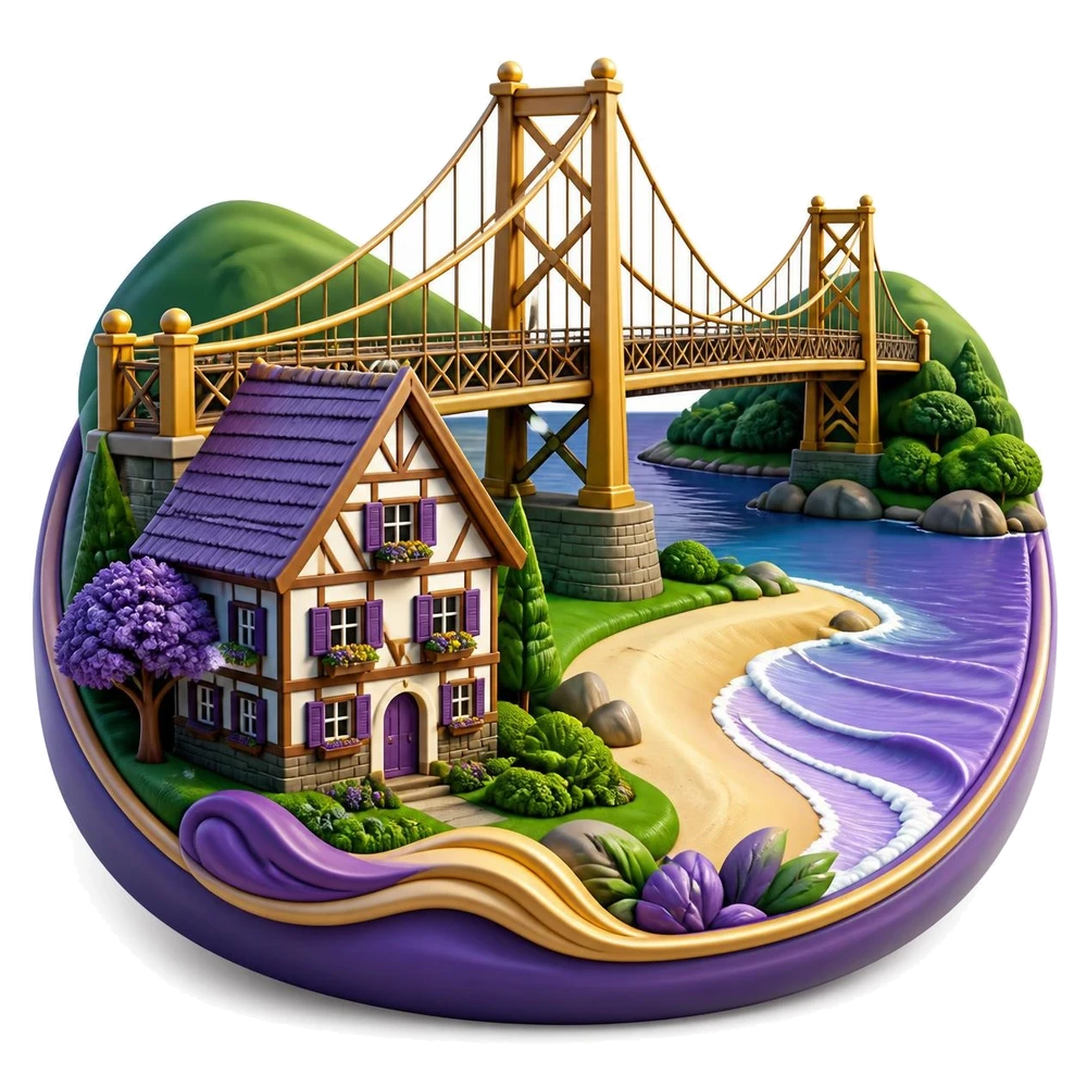 Ponte Hercílio Luz, casa enxaimel de Blumenau e praia de Santa Catarina