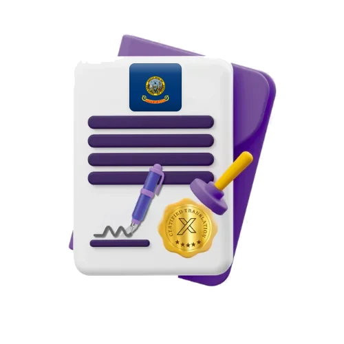 Certified translation of official documents in Idaho for USCIS and institutions