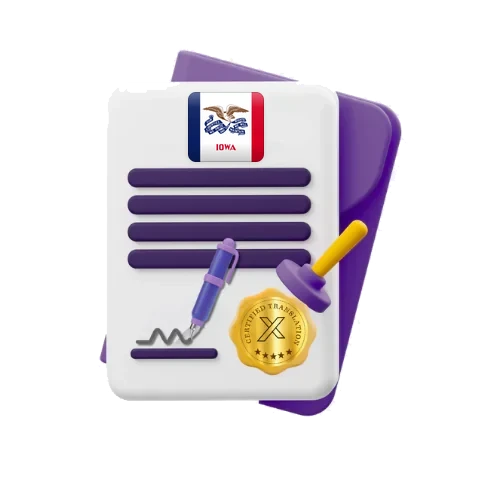 Tradução de documentos no Iowa: certidões, diplomas e documentos oficiais