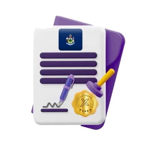 Tradução de documentos em Maine: certidões, diplomas e documentos oficiais