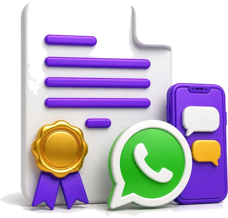 WhatsApp messages: 3D illustration of the document