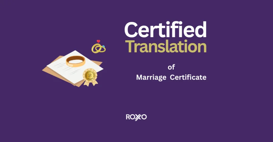Certified marriage certificate translation for immigration