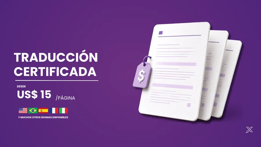 Desde $15 por página — traducción certificada con precio transparente en Roxo Traducciones