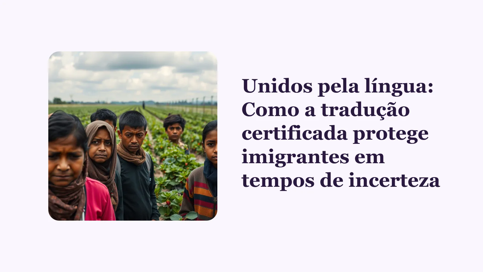 Unidos pela língua: Como a tradução certificada protege imigrantes em tempos de incerteza