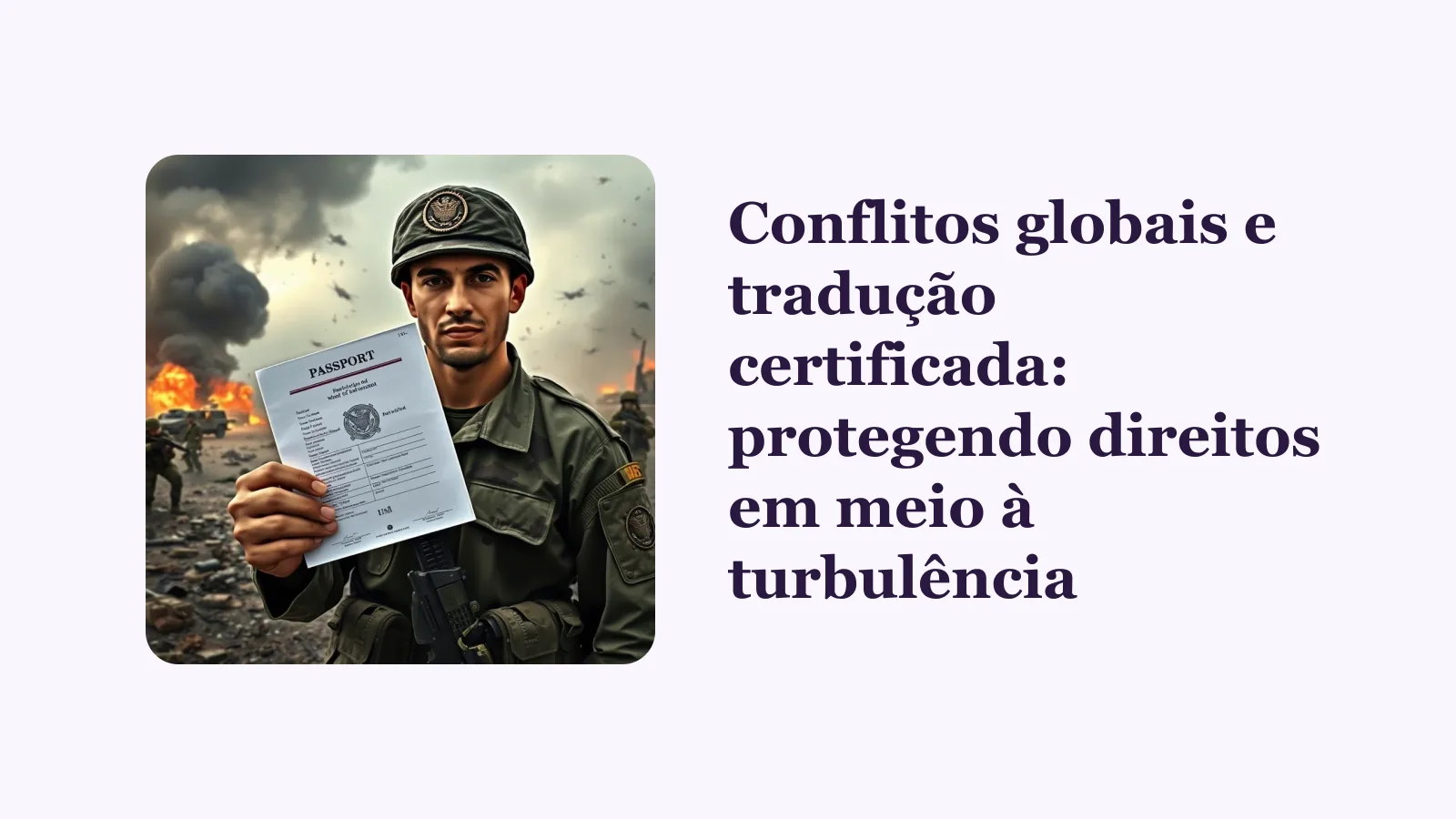 Conflitos globais e tradução certificada: protegendo direitos em meio à turbulência