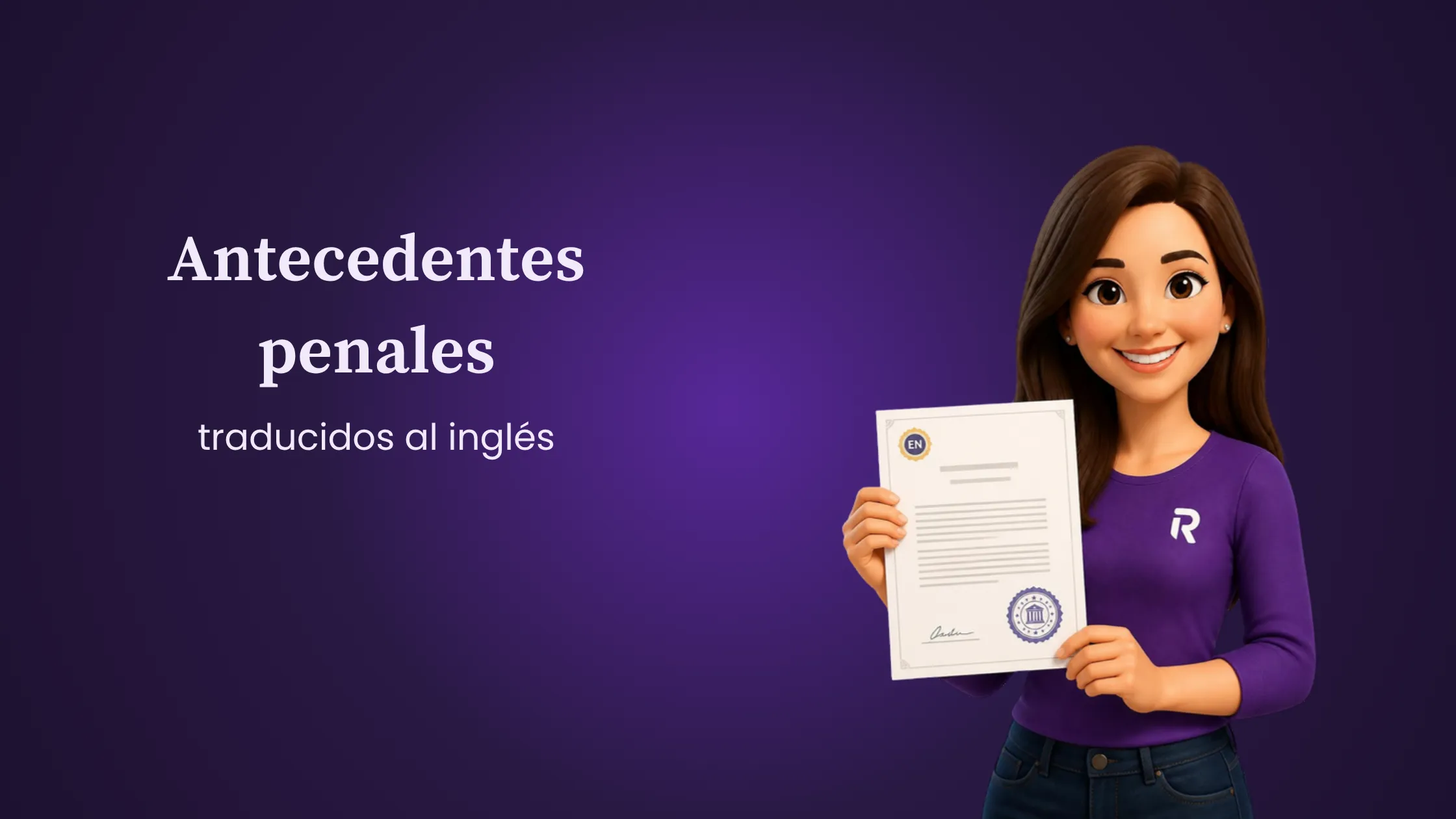 Certificado de antecedentes penales traducido al inglés, Roxo Traducciones