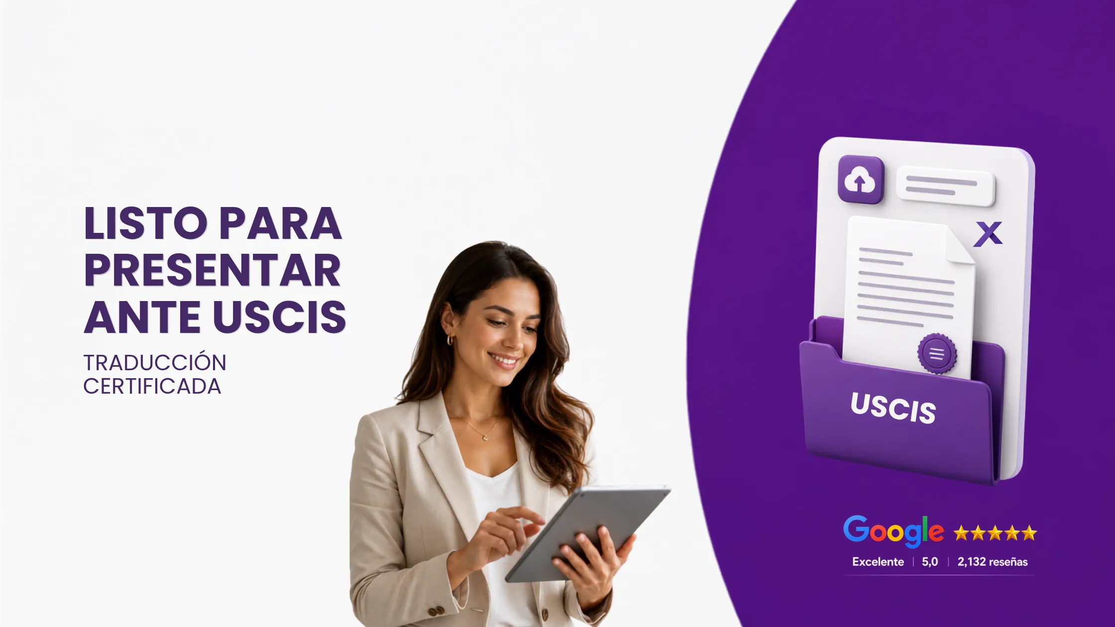 Traducción certificada lista para presentar ante el USCIS, Roxo Traducciones