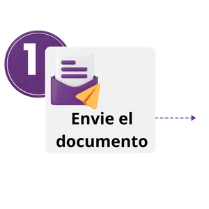 Paso 1 del proceso de traducción certificada: envío del documento de forma digital