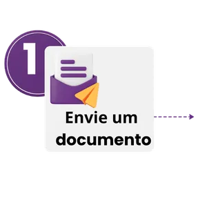 Etapa 1 do processo: envie seus documentos pelo WhatsApp para receber o preço de tradução