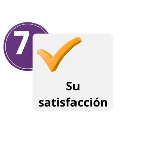 Paso 7 del proceso: satisfacción garantizada del cliente con la traducción certificada