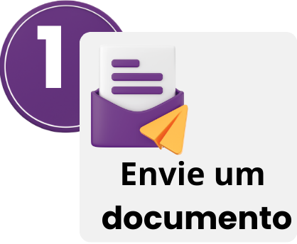 Etapa 1 do processo: envie seus documentos pelo WhatsApp para receber o preço de tradução