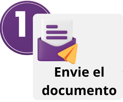Paso 1 del proceso de traducción certificada: envío del documento de forma digital