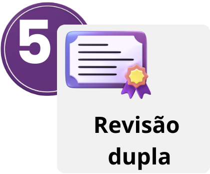 Etapa 5 do processo: revisão dupla por linguista para garantir precisão da tradução