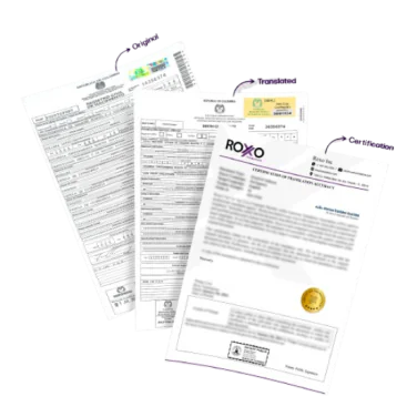 Brazilian documents translated into English with certified translation accepted in the US