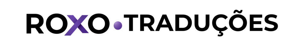 Logotipo da Roxo Traduções Juramentadas — tradução oficial no Brasil