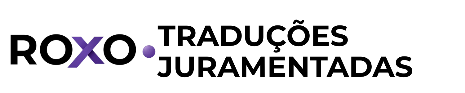 Logotipo da Roxo Traduções Juramentadas